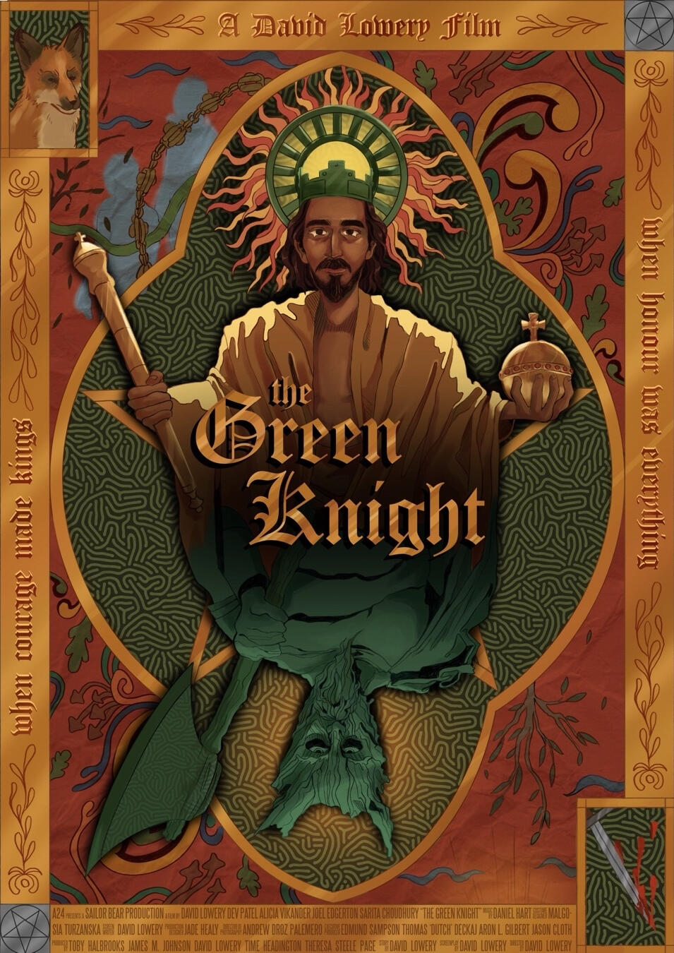 The Green Knight movie poster 2022 (Adobe Photoshop)