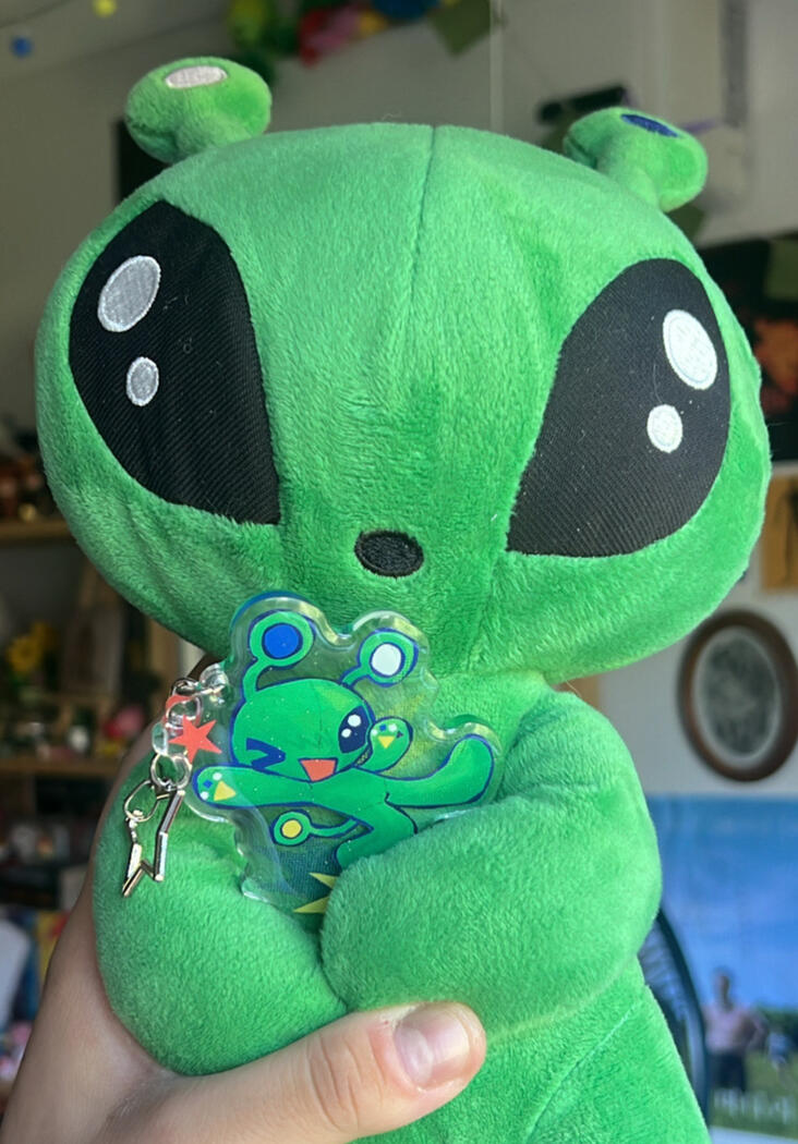 Aftonsparv Acrylic Keychain